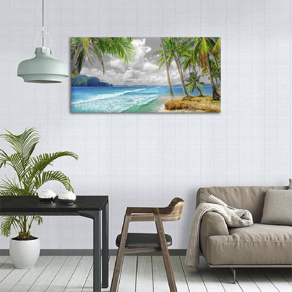 Dovecove Large Canvas Beach Artwork ，Canvas Wall Art Wrapped Canvas